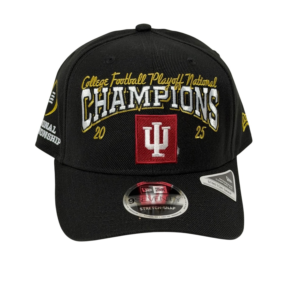 New Era Indiana Hoosiers 2025 CFP‎ National Champions Hat 9SEVENTY Stretch Snap